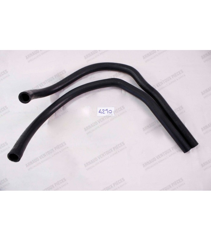 Paire de durites chauffage pompe à eau sous caisse - réf 8576333 / 8576334 - 1