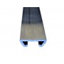 "Original" straight aluminum profile for door or quarter panel seal - ref 600000836 / 600000837 - 2