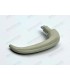 Gray plastic interior door opening handle
