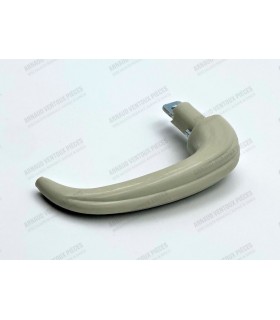 Gray plastic interior door opening handle