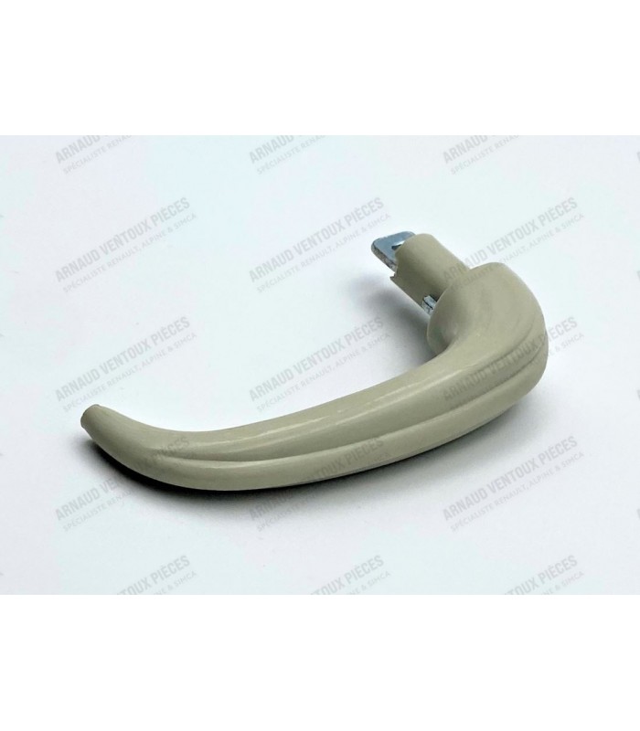 Gray plastic interior door opening handle
