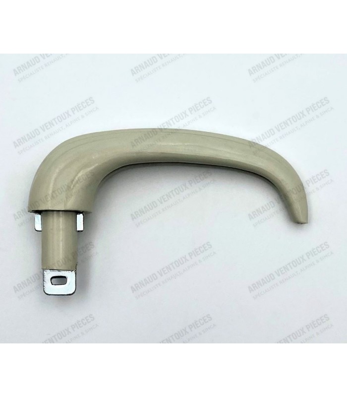 Gray plastic interior door opening handle