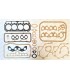 Complete engine gasket set (cylinder head gasket Ø76.7mm standard thickness) - 1200S - 1