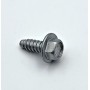 Carriage screws (for fenders) with integrated washer - Ø6.3x17 (white zinc color) - 1