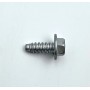 Carriage screws (for fenders) with integrated washer - Ø6.3x17 (white zinc color) - 2