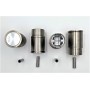 Set of 4 pistons and 4 Ø70mm liners with segments and pin (Engine type 688) - 2