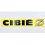 Autocollant " Cibié "  - Hauteur 7 cm x Lg 40 cm