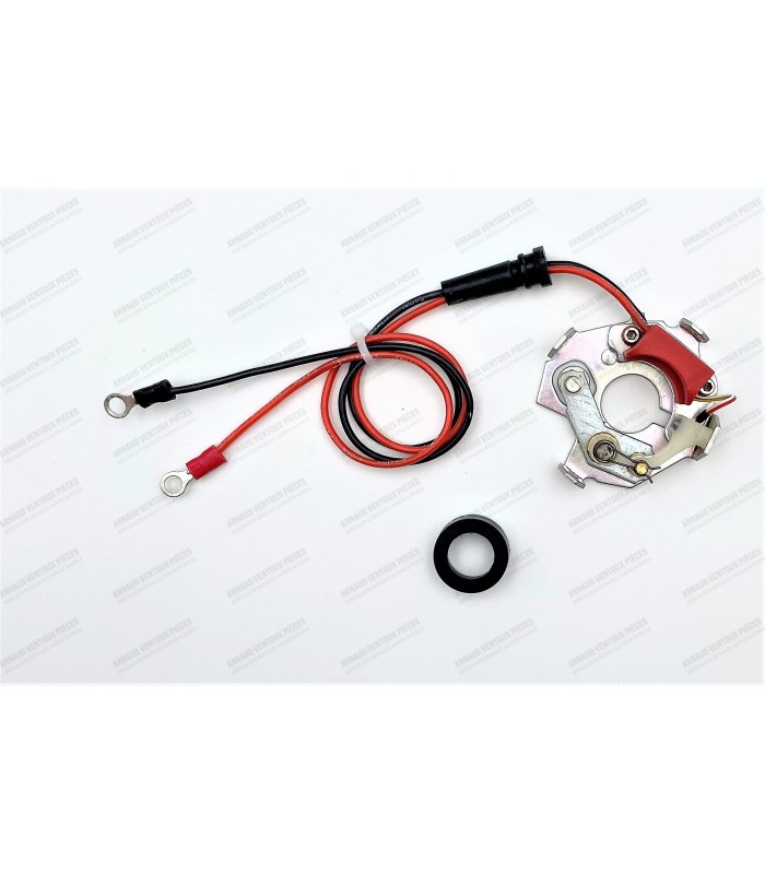 12V electronic ignition kit with plate for Ducellier distributor WITH depression - 2