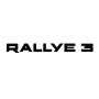 Autocollant noir de jupe Arrière "Rallye 3" - 1