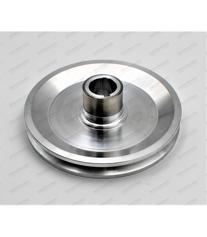 Aluminum crankshaft pulley Ø 140 - FRET steel for oil seal - 1