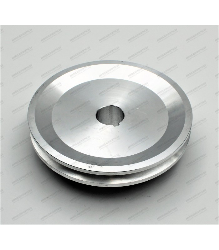 Aluminum crankshaft pulley Ø 140 - FRET steel for oil seal - 2