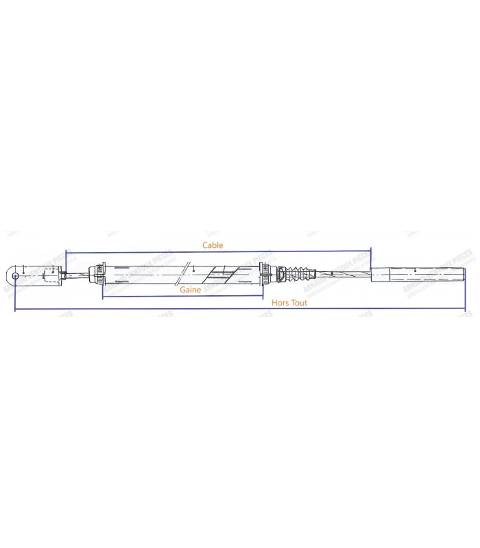 Paire de câbles de frein à main à disque - R5 Alpine Turbo (122B) - 2