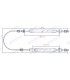 Secondary Handbrake Cable (Drum Brake) - R8