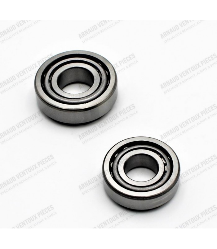 Kit of 2 spindle bearings Ø20mm (20x47x15.2 + 17x40x13.2)