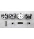 Jeu de pistons "cote réparation" Ø 77.5mm avec segments et axes - 1200S / R2 / R3 - 2