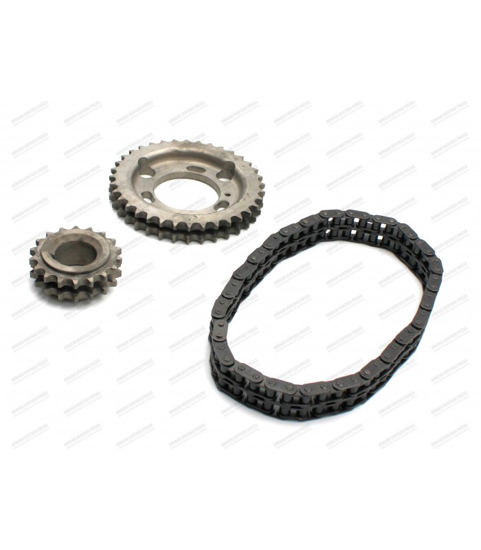 Kit de distribution chaine (x1) double et pignon (x2) - Simca - 2