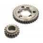 kit of x2 camshaft (36 teeth) and crankshaft (18 teeth) timing gears - 1