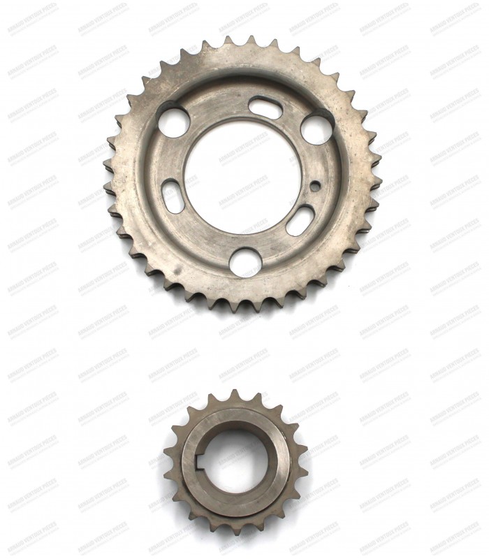 kit of x2 camshaft (36 teeth) and crankshaft (18 teeth) timing gears - 3