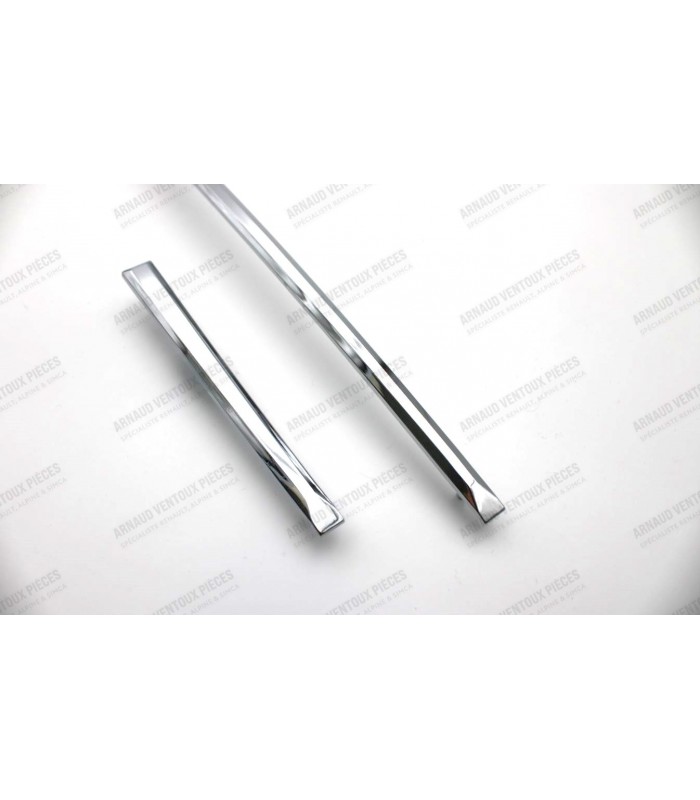 Kit de 2 baguettes chromées de monogramme face avant - 3