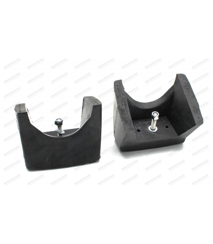 Pair of rubber front bumper overriders - A110 ( 1974 / 1975 ) - Ref 6000052288