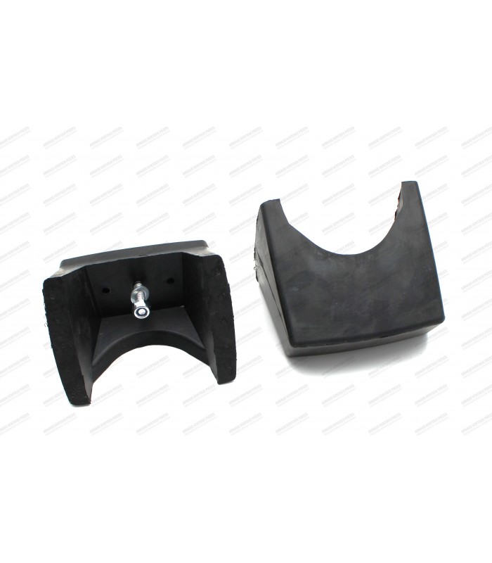 Pair of rubber front bumper overriders - A110 ( 1974 / 1975 ) - Ref 6000052288