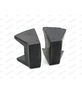 Pair of rubber front bumper overriders - A110 ( 1974 / 1975 ) - Ref 6000052288