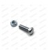 Chrome Pan Head Bumper Screw (Square Under Head)