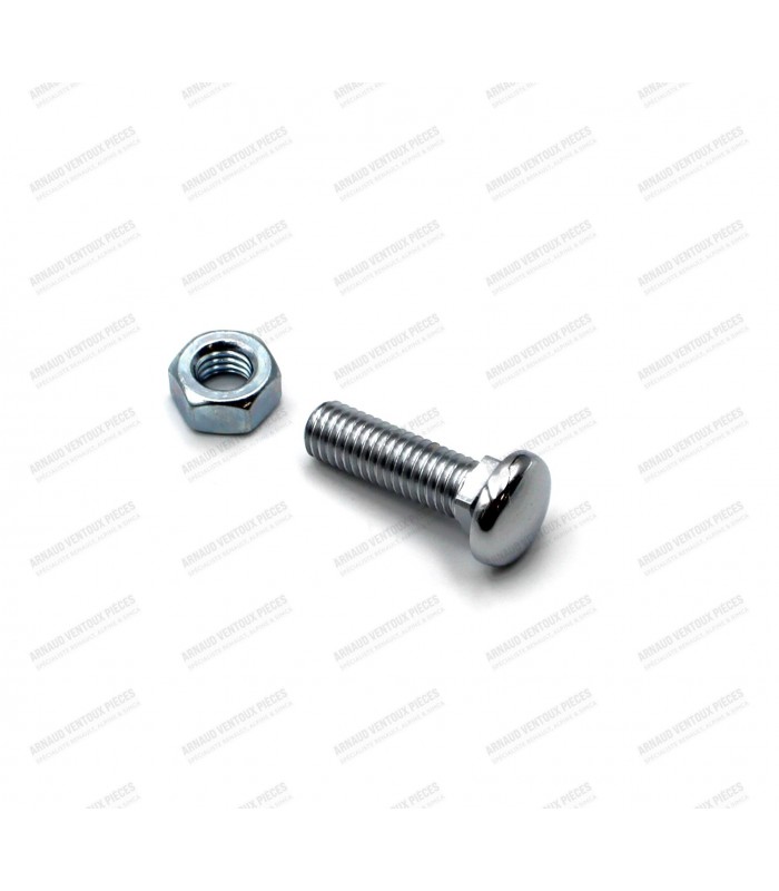 Chrome Pan Head Bumper Screw (Square Under Head)