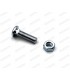 Chrome Pan Head Bumper Screw (Square Under Head)
