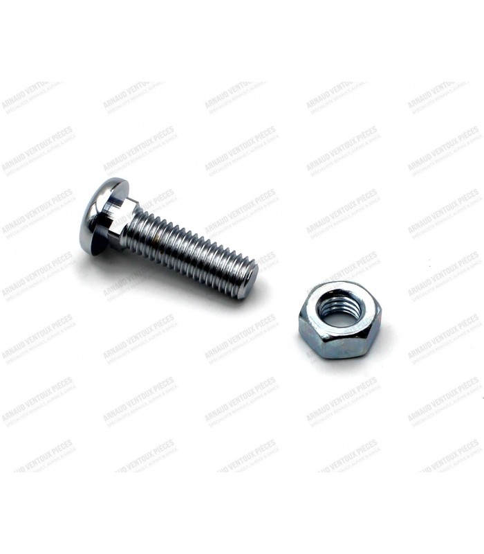 Chrome Pan Head Bumper Screw (Square Under Head)
