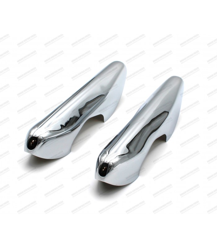 Pair of Front or Rear Bumper Stops in Chromed Brass - 4CV