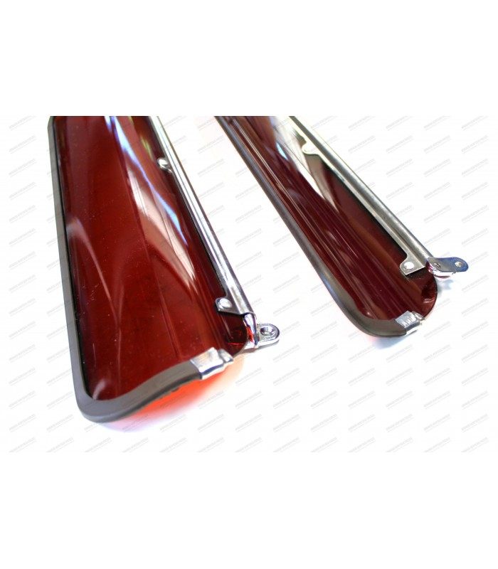 Pair of brown Plexiglas sun visors (Right and Left) - Caravelle / Floride / CG