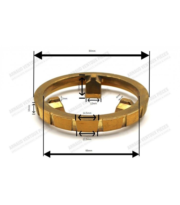 Synchro first (external cone at 6°40') - gearbox 330 / 353 / 364 / 365 - ref 0428406100 / 7700557051 - 2