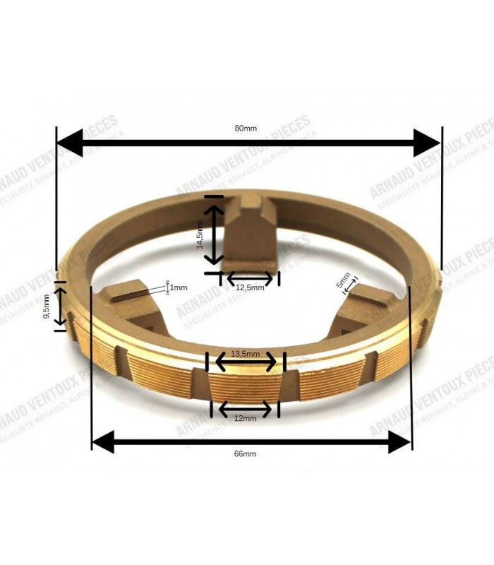 Synchro 1st gear box - Box 385 - ref 7700557051 - 2