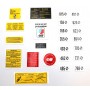 kit de stickers pour compartiment moteur et entrées de portes (avec code couleur) - R5 Alpine/R5Alpine Turbo - 2