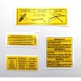 sticker kit for engine compartment and door entrances (with color code) - R5 Alpine/R5Alpine Turbo - 3