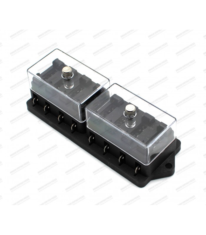 Boite à fusibles standard avec cosses latérales - 8 Fusibles - 3