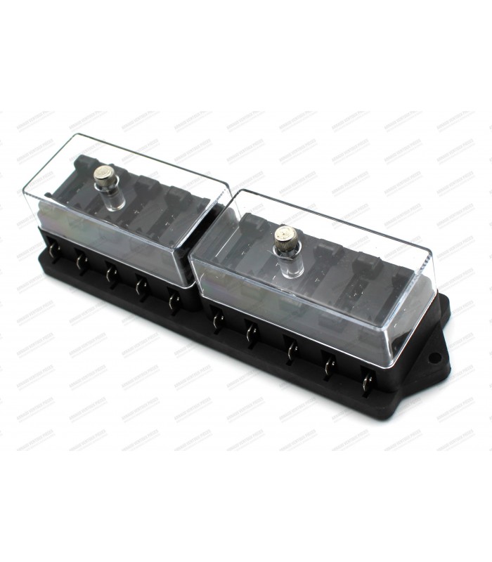 Standard fuse box with side terminals - 10 fuses - 3