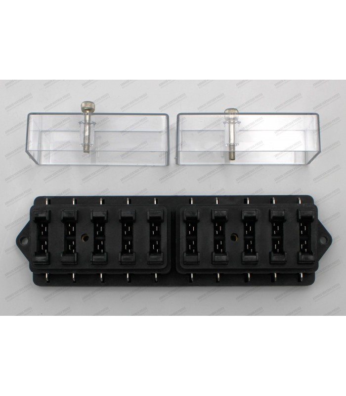 Standard fuse box with side terminals - 10 fuses - 2