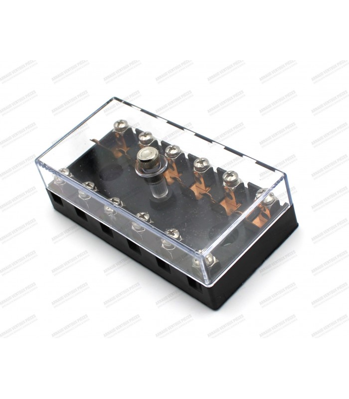Soapstone fuse box - 6 fuses - 3
