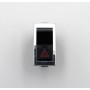 ON/OFF hazard warning light control button (Red triangle logo and chrome outline)-R12 - 3