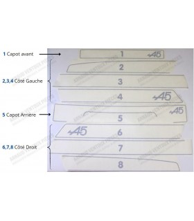 silver grey body surround edging kit (complete ready to install) - R5 Alpine (from 1976 to 1980)