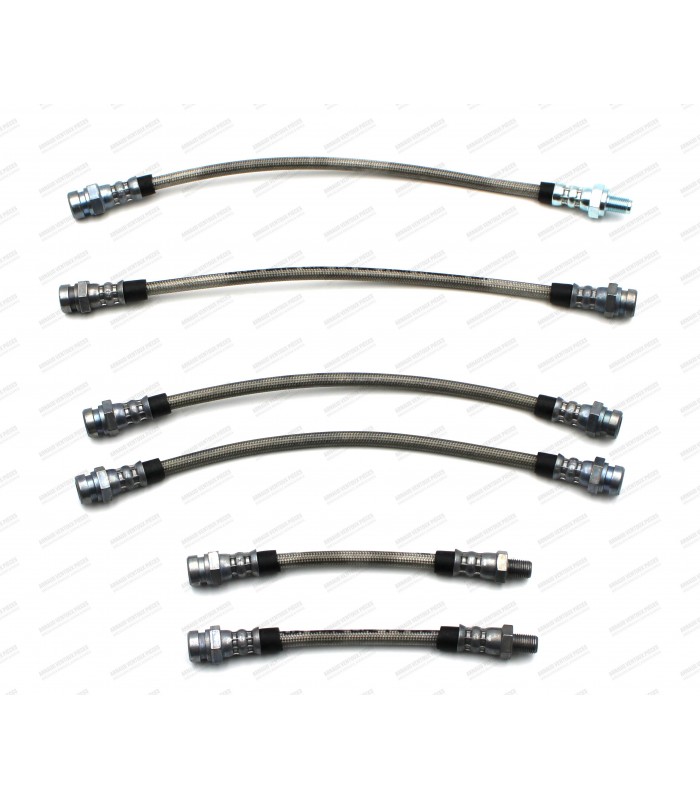 kit of 6 aviation brake hoses (stainless steel braided) - R2 / R3 / CG 1300 (B1300)