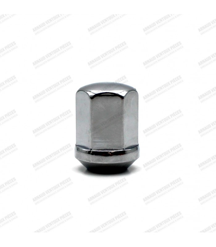 Hex wheel nut chromed steel - 90° cone - M12x125