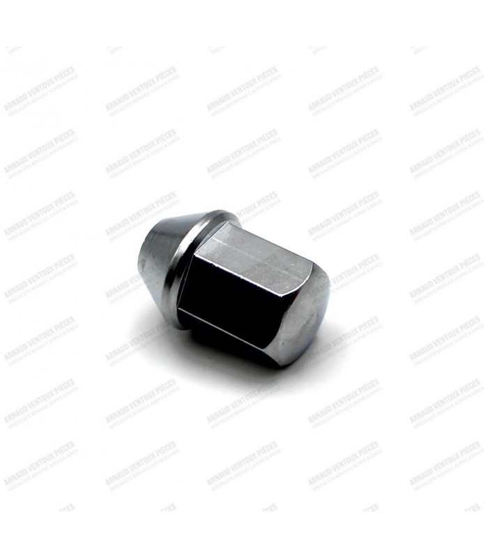 Hex wheel nut in chromed steel - 60° cone - M10x125
