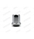Chromed steel flanged wheel nut - 90° cone - M12x125