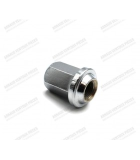 Chromed steel flanged wheel nut - 60° cone - M12x125 - 4