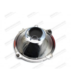 Chrome or long-range headlight dish (R8G) - Ø 145mm