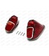 Pair of right and left rear light lenses with seals (2nd model)