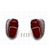 Pair of right and left rear light lenses with seals (2nd model)